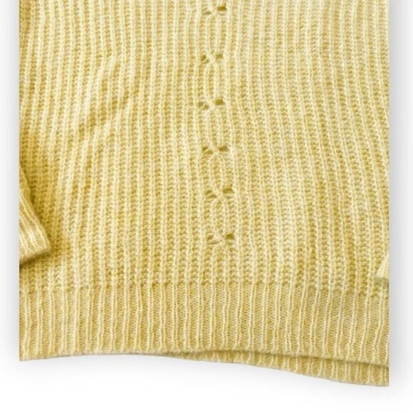 NWT  Anine Bing Sweater, Sunny Ribbed Alpaca-blend Sweater Lime Green (Yellow) - Picture 7 of 15